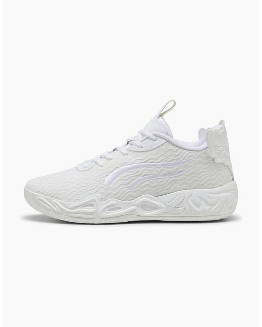 PUMA White Basketball Trainers for men