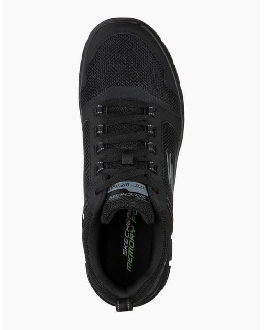 Skechers Black Track Knockhill Trainers for men