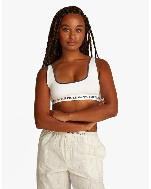 Tommy Hilfiger Natural Bralette Bikini Top Ivory