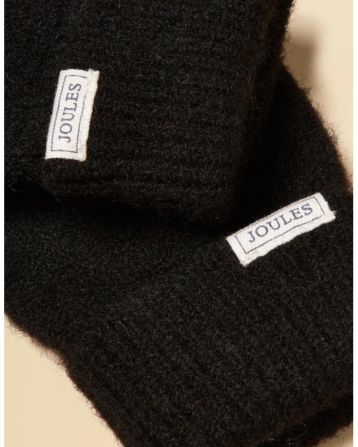 Joules Black Rosa Gloves