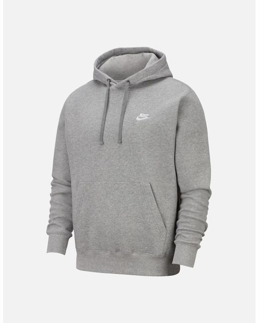 Nike Gray Club Overhead Hoodie for men