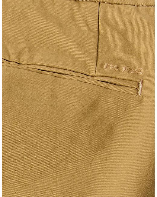 Boss Natural Kaito3 D Solid Patterned Slim Chinos for men