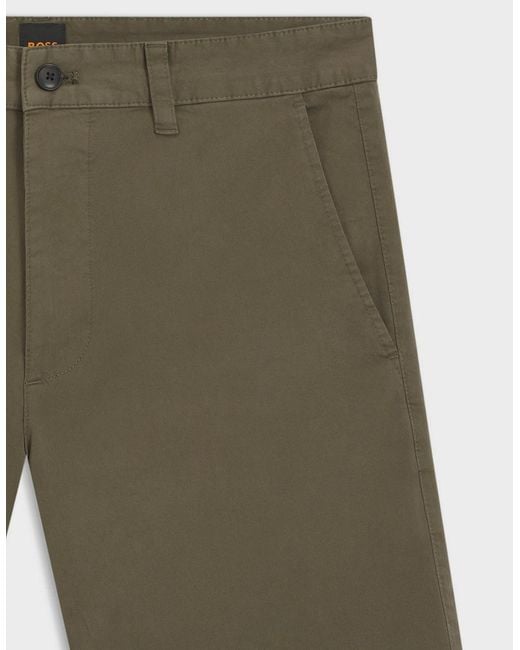 Boss Natural Boss Slim Fit Chino Shorts for men