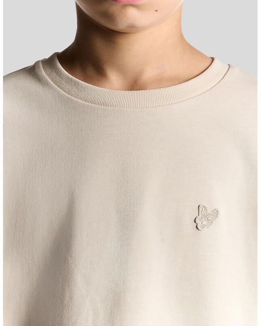 Lyle & Scott Natural Heavy Weight Relaxed T-Shirt for men