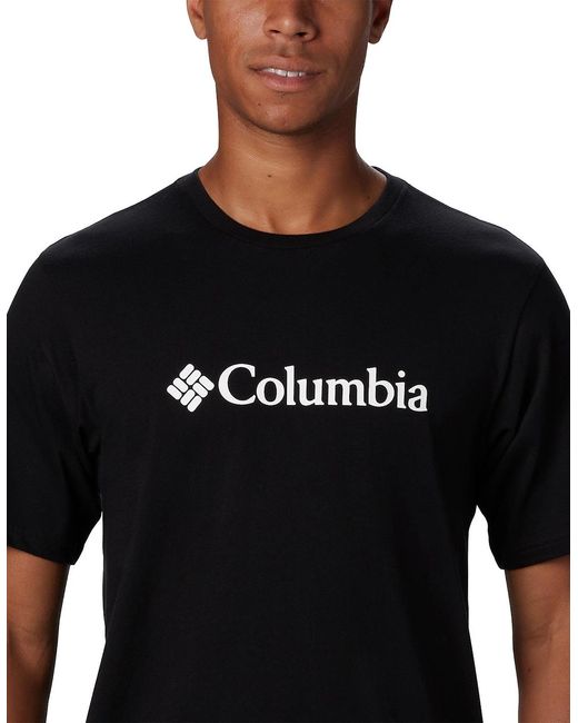 Columbia Black Basic Large Chest Logo T-Shirt