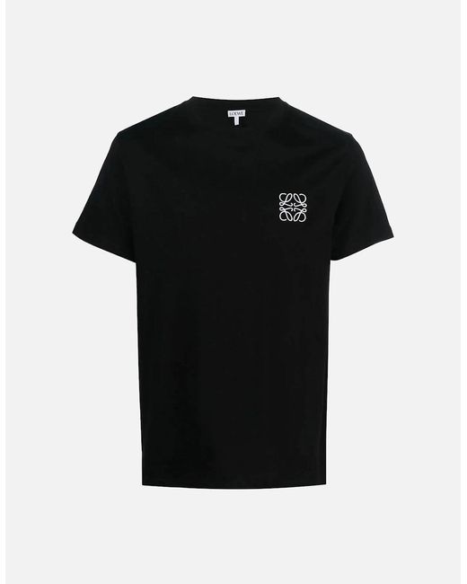 Loewe Black Anagram Logo T Shirt for men