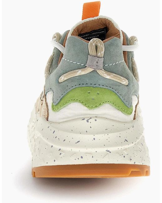 Flower Mountain Green Yamabushi Trainers for men