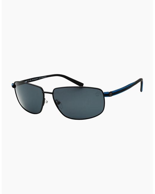 Timberland Blue Matte Polarized Sunglasses for men