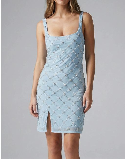 Oceanus Blue Sofia Arabella Mini Dress