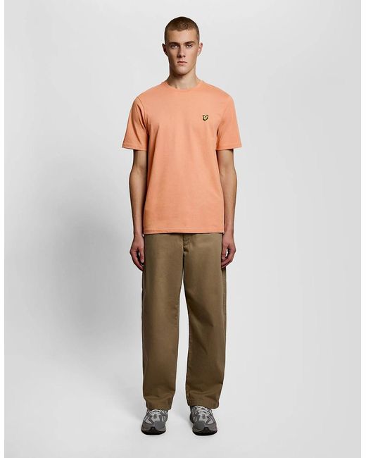 Lyle & Scott Green Cotton Crew Neck T-Shirt for men