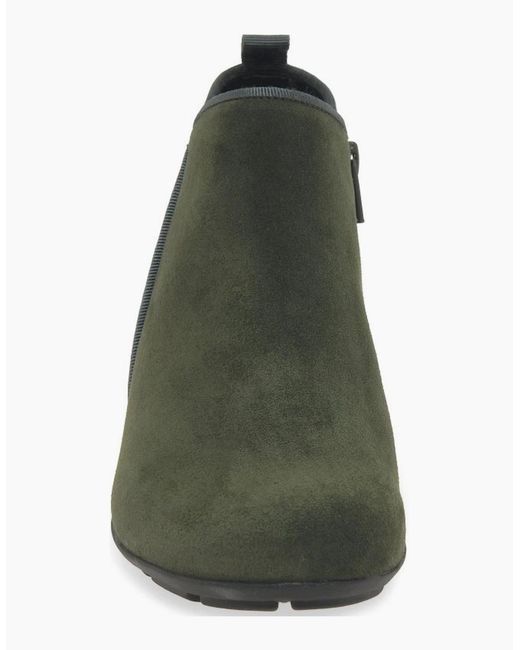 Gabor Green Trudy Ankle Boots