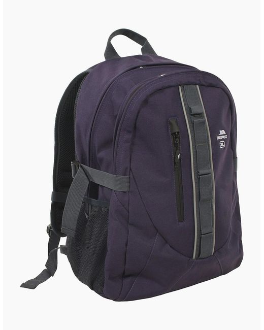 Trespass Black Deptron Day Backpack/Rucksack (30 Litres)