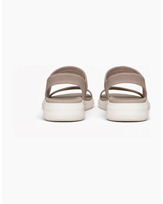 Skechers White Ultra Flex 3.0 Sandal