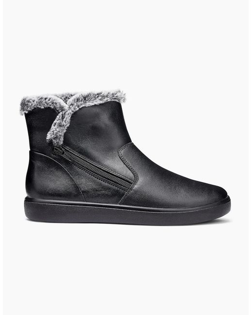 Hotter Black Manor Wide Fit Ankle Boots