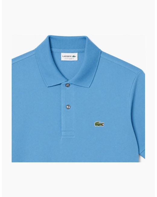 Lacoste Blue Classic Fit Polo Shirt Azure for men