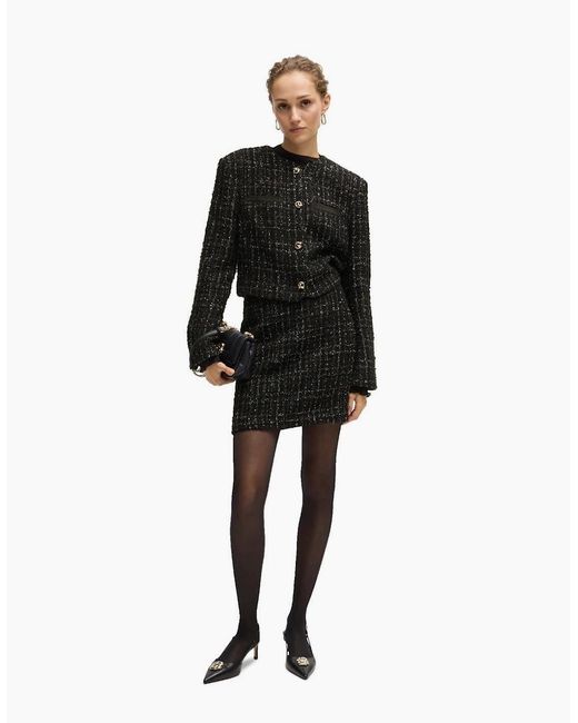 Boss Black Viliana Mini Plaid Pencil Skirt