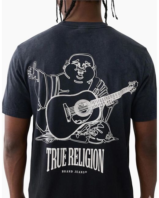 True Religion Blue 109300 T Shirts for men