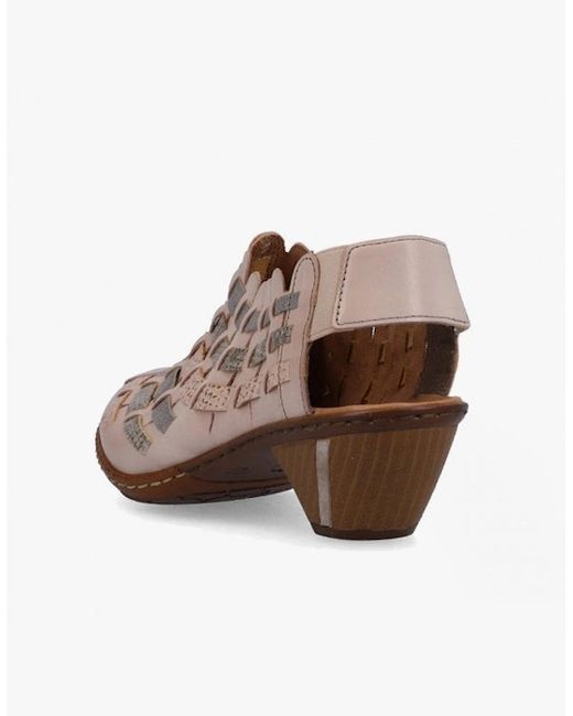 Rieker Natural 46778-64 Slingback Shoes Multi