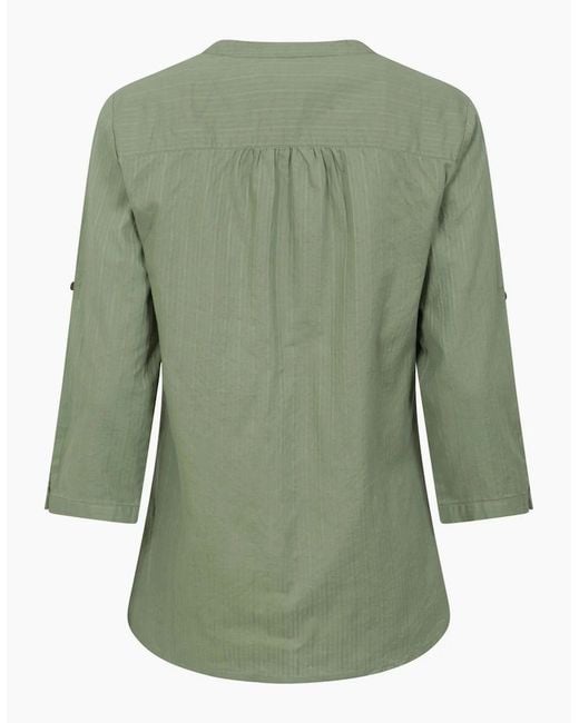 Mountain Warehouse Green Ladies Petra Relaxed Fit 3/4 Sleeve Shirt