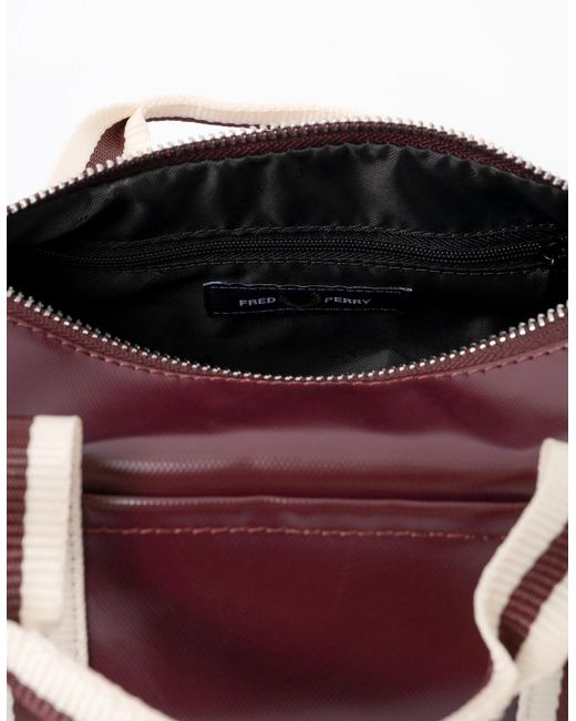 Fred Perry Brown Classic Mini Barrel Bag