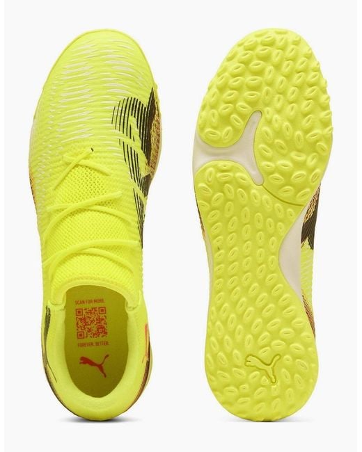 PUMA Yellow Future 8 Match Low Tt Astro Turf Football Boots for men