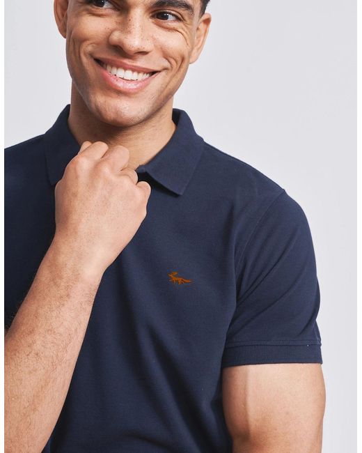 aubi Blue Croft Polo for men