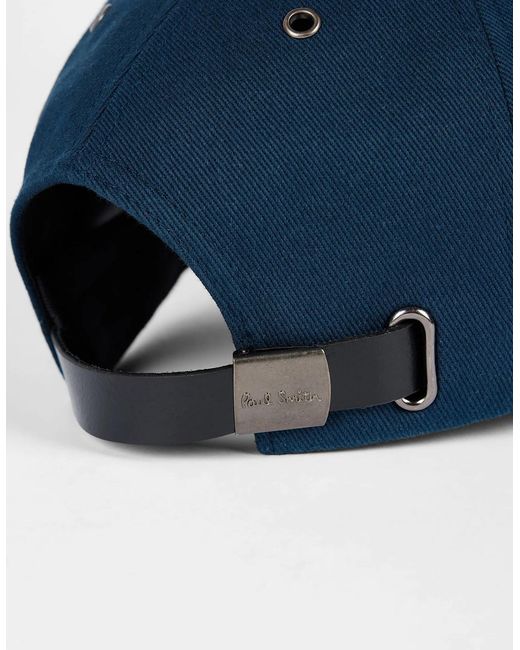 Paul Smith Blue Signature Trim Cap 49 Dk for men