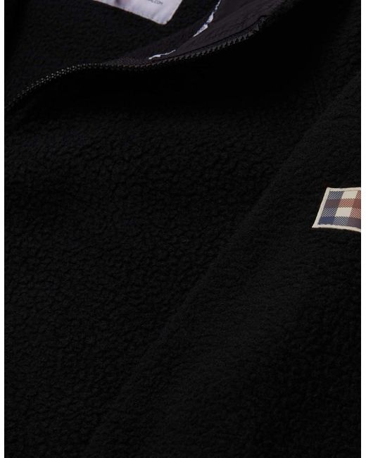 Aquascutum Black Active One Sherpa Jacket for men