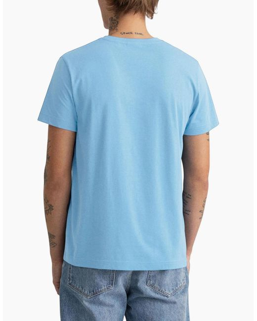 Gant Blue Regular Fit Short Sleeve Shield Logo T-Shirt