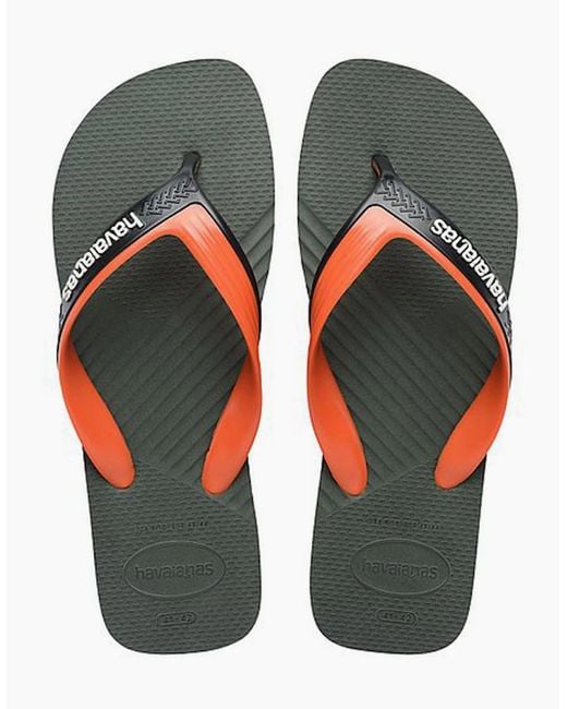 Havaianas Green Dual Flip Flops for men