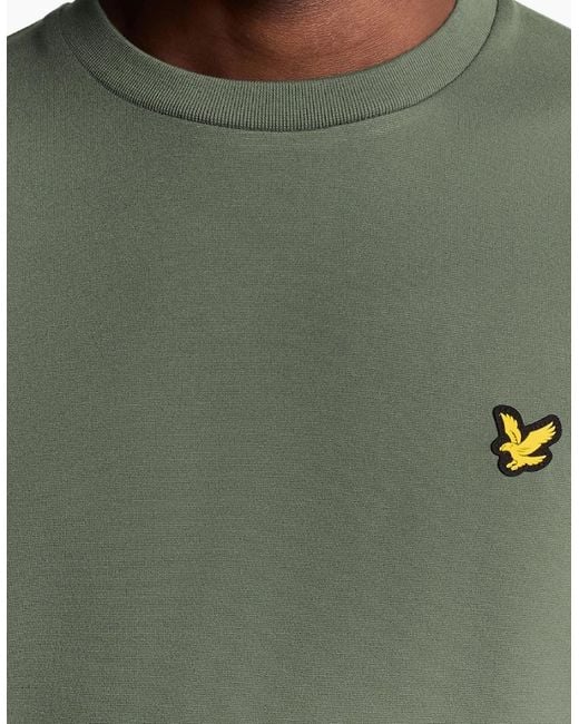 Lyle & Scott Green Lyle & Scott Crew Neck Fly Fleece for men