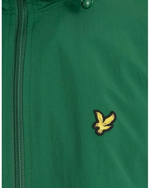 Lyle & Scott Green Water Resistant Hooded Jacket for men