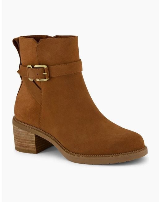 TOMS Brown Hailey Ankle Boots