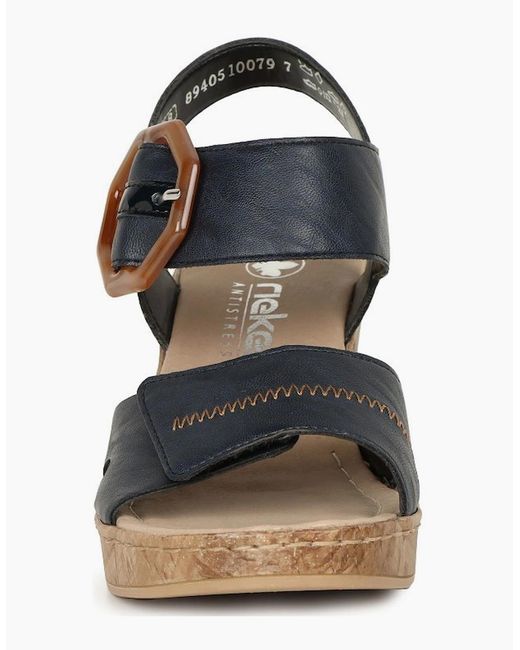 Rieker Black Vital Sandals