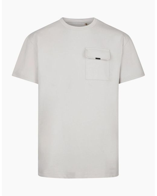 Luke 1977 White Draggers Relaxed Fit T-Shirt 280Gsm Ice for men