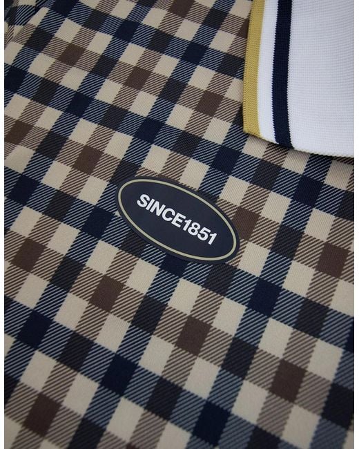 Aquascutum Black Since 1851 Soccer Polo 28 for men