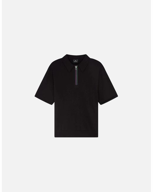 Paul Smith Black Ps Sweater Ss Polo for men