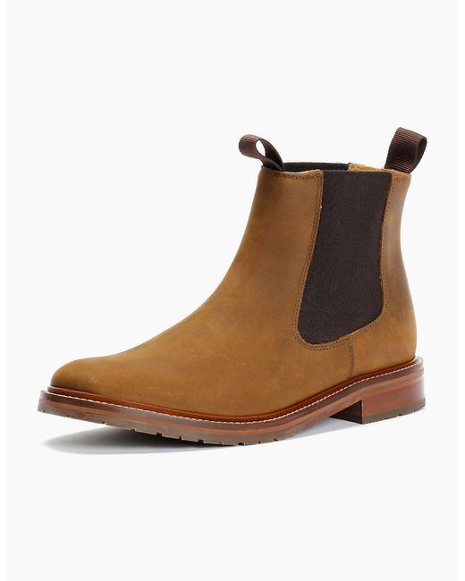 Chapman & Moore Brown Country Chelsea Leather Choco Boots for men