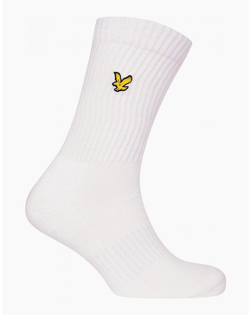 Lyle & Scott White 3-Pack Hamilton Sports Socks for men
