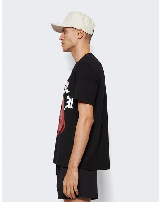 Amiri Black Wes Lang Solar Kings T-Shirts for men
