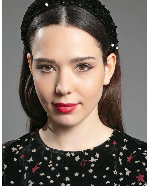 Nooki Design Black Albion Sequin Headband