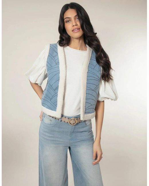 Nooki Design Blue Sommer Denim Gilet