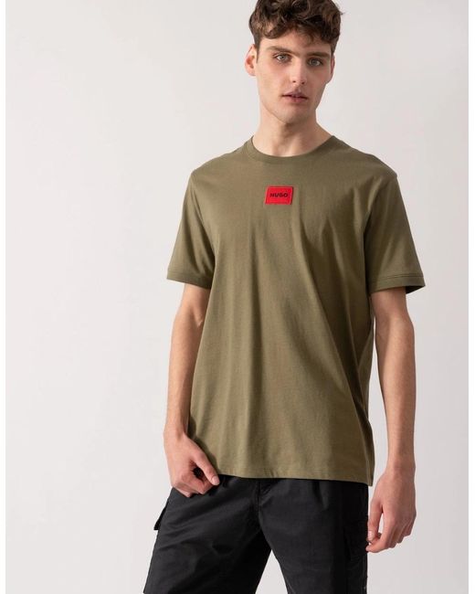Boss Green Hugo Diragolino212 Label Logo T-Shirt for men