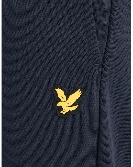 Lyle & Scott Blue Sports Loopback Cotton Joggers for men