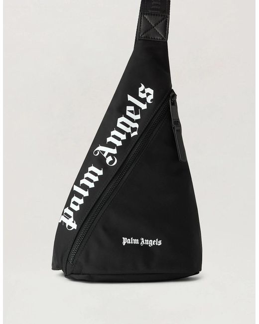 Palm Angels Black Logo Shoulder Bag