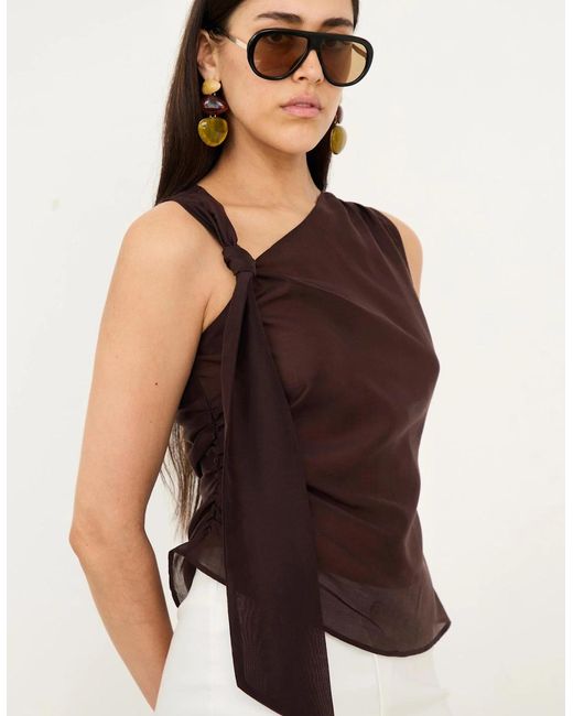 No Emotions UK Brown The Dora Top