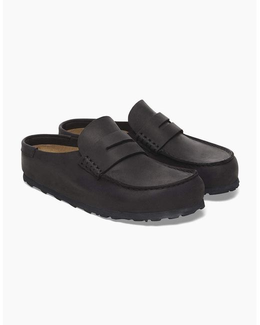 Birkenstock Clogs Black Birkenstock Naples Leather Regular Clogs