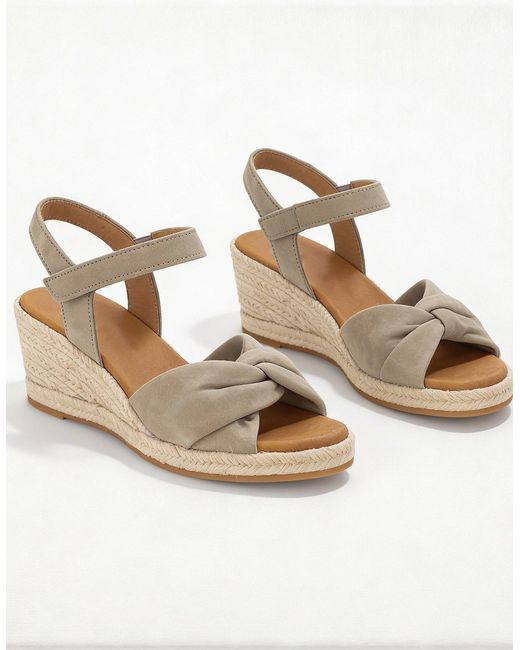 Gabor Metallic Moon Ankle Strap Sandals