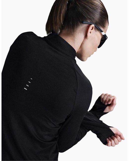 Nike Black Ladies Swift Quarter Zip Running Top