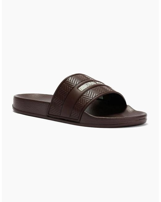 Original Penguin Brown Penguin Paradise Chocolate Slides for men